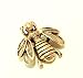 15 Antique Gold Bumble Bee Push Pins - Electroplate Finish -T-20AG