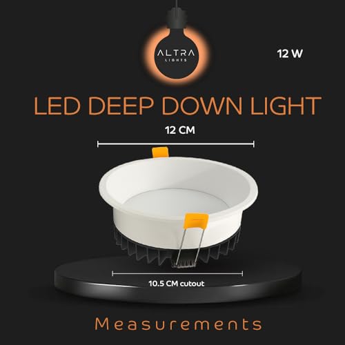Image of 12W Deep Down LED Round Panel Light - Day Light | Pack of 1