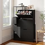 【Étagères Réglables】Notre meuble chaussure entrée est équipé d'étagères à plusieurs niveaux, amovibles et réglables en hauteur. Baskets, chaussures habillées ou bottes, tout y trouvera sa place, répondant ainsi aux besoins de rangement quotidiens de toute la famille