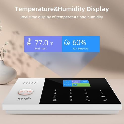 Clouree Gsm Smart Home Security Alarm Kit, Wireless Wifi Home Alarm System With Siren thumb #4
