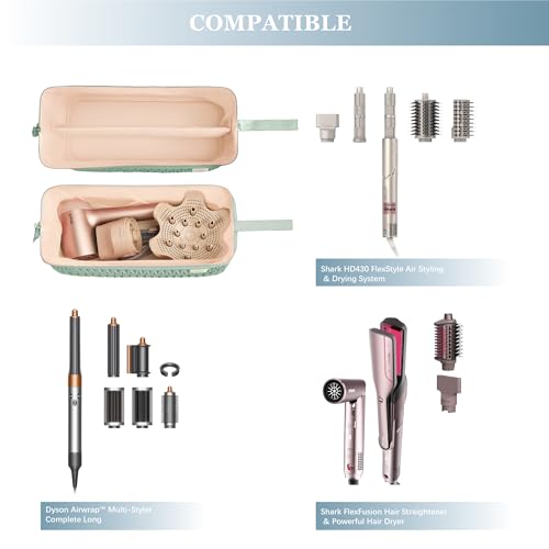 Image of Leudes Dy son Airwrap Travel Case for Shark Flex Style Fusion Hair Dryer