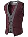 H2H Mens Dress Slim Fit Vests Premium Business Dress Suit Vests Button Closure