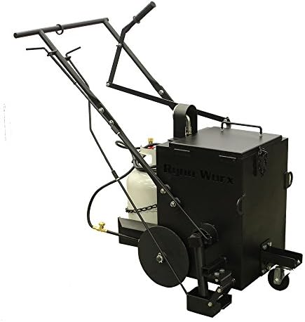 RY10 Asphalt Melt and Apply Hot Rubberized Crack Filler Machine - 10 Gallon Capacity | Included Torch Heats Crack Sealant and Burns