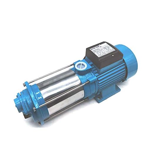 2200W Kreiselpumpe Gartenpumpe Hauswasserwerk mit Edelstahllaufradgehäuse und Edelstahlachse 4000 L/H Durchflussmenge 100m Förderhöhe 10 bar Druck