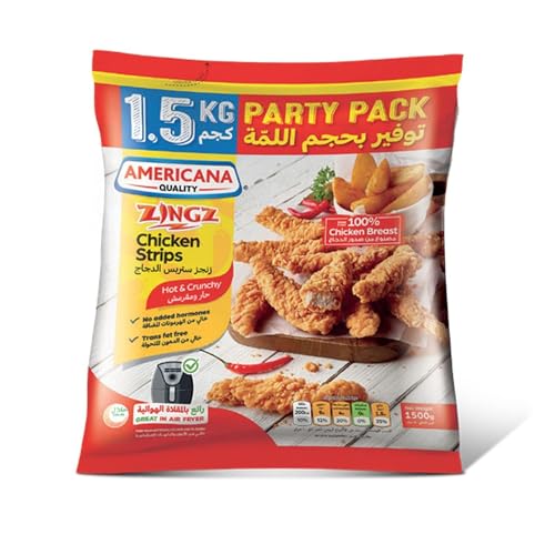 Americana Hot & Crunchy Zingz Chicken Strips 1.5kg - Promo