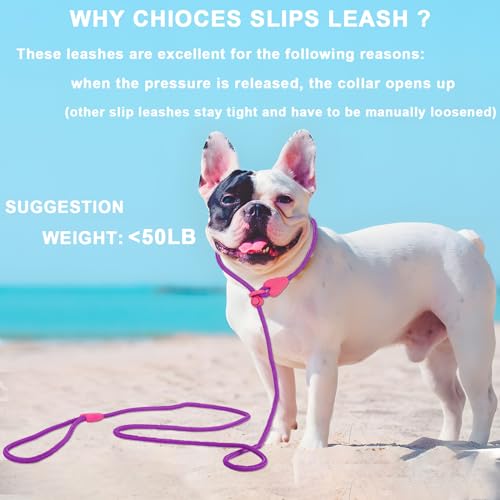 Dog Leashes Slip Lead Adjustment Ring