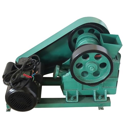 WYDDDARY Jaw Crusher 60x100 Small Laboratory Sample Preparation Concrete Ore Coal Stone Rock Block Clinker Mini Crushing Machine Electric Shatter Pulverizer 220V 1.5KW