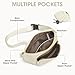 Kattee Fanny Packs for Women, Leather Crossbody Bags for Women Trendy, Small Belt Bag,Fashion Waist Packs with RFID Blocking, Beige