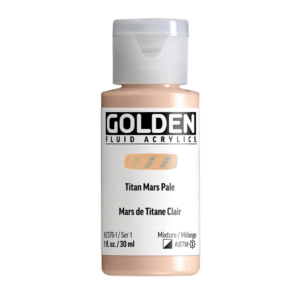 Fluid Acryliques GOLDEN Titan Mars Pale 30 ml : illuminez vos toiles et carnets de croquis
