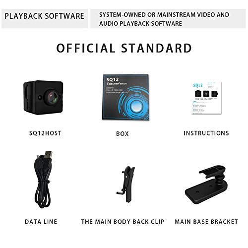 Câmera Tickas, Quelima SQ12 HD Esportes Câmera DV Escondida Mini Câmera Visão Noturna