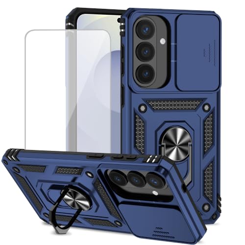 Housse Samsung S26+ SM-S947U avec anneau aimanté et protection écran en verre
