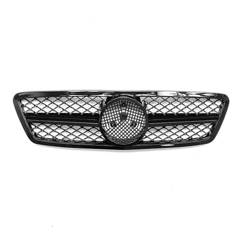 Calandre avant Mercedes Classe C W203 style AMG grille de radiateur berline 2000-2006 noir brillant