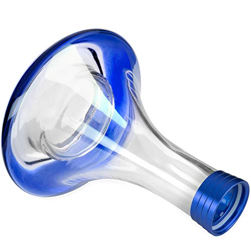 DILAW® Tornado Shisha Glas Bowl Ersatzglas ohne Gewinde, Farbe: Blau – Bild 4