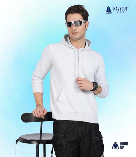 Image of Cotton Hoodies for Men | Pullover | Winter Wear | Hoodie | Hooded Sweatshirt | Kangaroo Pockets Hoodie|Regular Fit |Size S- 2XL