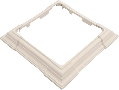 WEATHERABLES Adjustable Vinyl Skirt - Weatherproof Premium Vinyl with Easy Installation on Patios, Porches, Mailbox Posts, or Fence Posts Tan