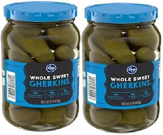 Whole Sweet Gherkins (2 Jars,16 fl oz. Each)