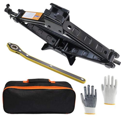 2 Ton 4409 lbs Scissor Lift Jack for Car Jack Kit Spare Tire Changing Tool Set Car Emergency Kits...