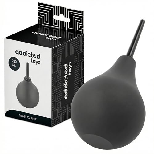 Enema Clásico 220 ml Unisex con Pera de TPR y Boquilla Recta | Higiene Íntima Suave y Segura, Material Hipoalergénico, Fácil de Usar y Limpiar, Libre de Látex y Ftalatos