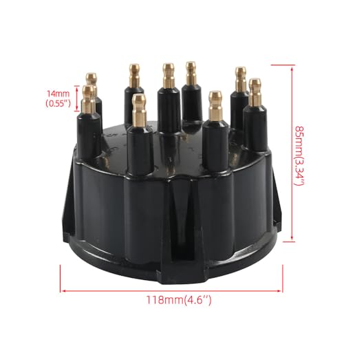 KACEPAR Kit de tampa e rotor de distribuidor, compatível com Mercury 5.0 5.7 7.4 8.2 V8 W/Thunder Bo