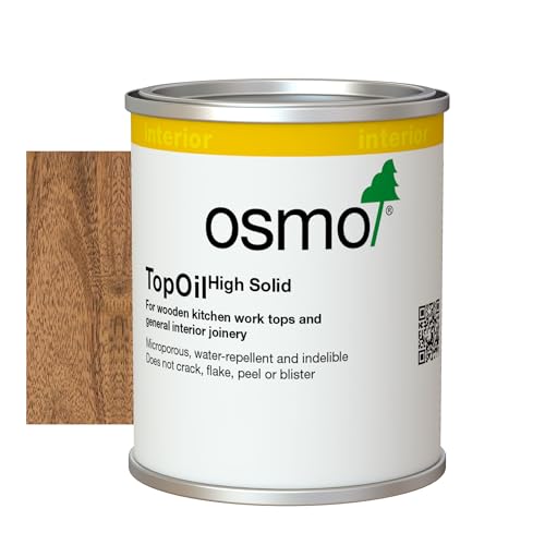Osmo TopOil Tester Size - High Solid Oil 3061, Acacia Matt, 125ml - Durable Wood Oil for Wooden Kitchen Surfaces, Water-Resistant & Food Safe, Wood Treatment & Wood Finish