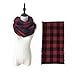 Liujingxue Collo a quadri colorati autunno e imitazione invernale sciarpa in cashmere 80-100cm Griglia rossa