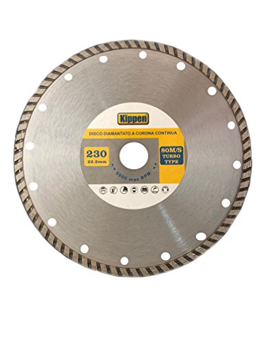 KIPPEN 3033B Disco Diamantato Turbo, 230 mm