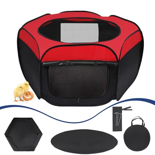 Brooder Box for Chicks Starter Kit - Upgraded Dual Door