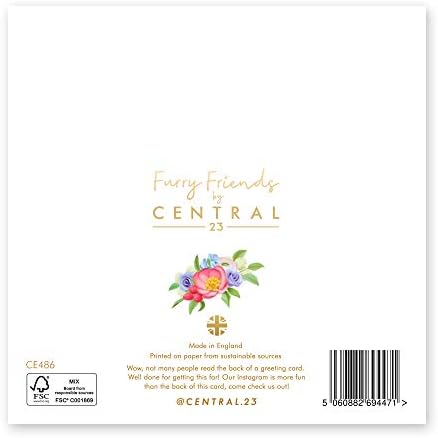 Central 23 - Cute Auntie Birthday Card - 'For My Wonderful Auntie' - Pretty Birthday Card for Auntie - Sweet Birthday Card for Her - Dog Birthday Card - Comes with Cute Stickers