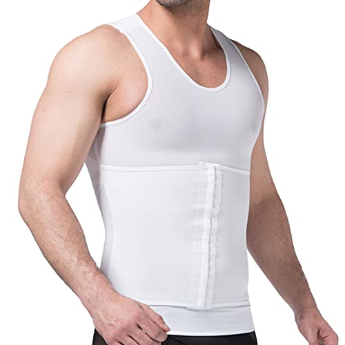 Chaleco moldeador de cintura para hombre que disimula el abdomen bajo la ropa deportiva