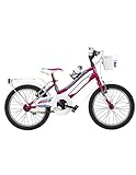 Colore e Misura: Bicicletta disponibile in colori Fuxia e Azzurro con misura ruota 18 pollici e telaio 25
