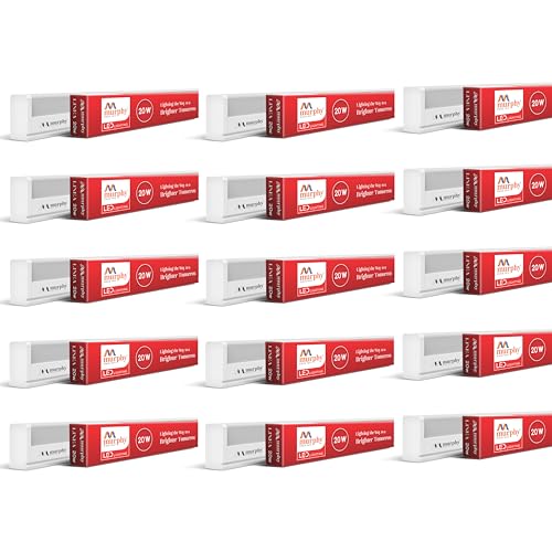 Murphy 20 Watts 4 Feet Led Cool White Tubelight, B22, Pack Of 15