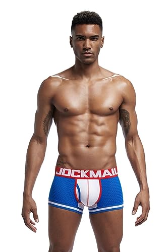 JOCKMAIL Men's Mesh Boxer Brief Underwear Mens Sport Performance Trunks Short Leg Boxer Briefs4