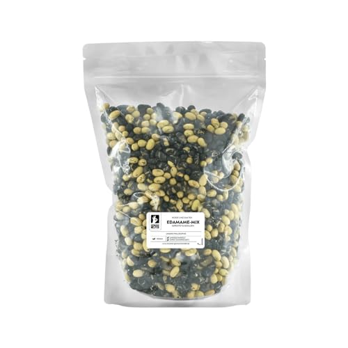 Bremer Gewürzhandel Edamame-Mix, geröstet & gesalzen, schwarze und grüne Sojabohnen, 750g