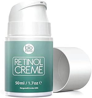 Award Winning Bioniva Retinol Moisturizer Cream - 2.5% Retinol Liposome Delivery System with Vitamin C, Aloe, & Vegan Hyaluronic Acid - Anti Aging & Anti Wrinkle Face Cream. 50ml