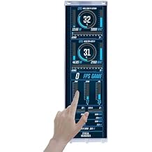 VSDISPLAY 14.5 بوصة شاشة تعمل باللمس 2K 2560x720 لـ Y70 PC بناء حالة الكمبيوتر CPU / GPU مراقبة درجة الحرارة IPS LCD Display يدعم / USB C Input ، White Frame