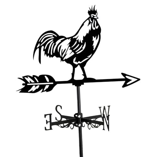 Girouette en forme de coq, ornement de coq, indicateur de direction, girouette en métal pour la ferme