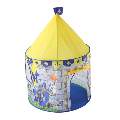 GALPADA Tente De Jeu Château pour Garçon Et Filles Maison De Tente Jaune Grand Format Résistante à Eau De Jeu pour Filles Et Garçons Adaptée Intérieur Et Extérieur