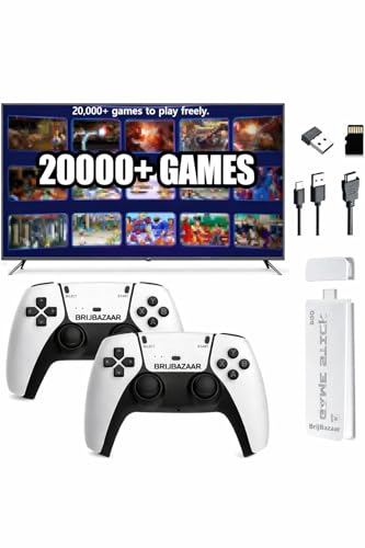 Image of 2026 Wireless TV Game Console Stick 4K, with Built-in 9+ Emulators, 21,000+ Games, 4k Hdmi Output & 2.4GHz Controller, Nostalgic Gaming I Retro Game I (for All Kids Edition)