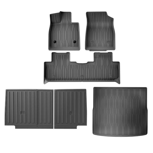 �J�[�y�b�g�E�J�[�}�b�g �ɓK������BYD Song Plus EV DMI Sealion 6 2021-2024�p �J�[�t���A�}�b�g �g�����N�p�b�h TPE 3D �t�b�g�}�b�g �A�N�Z�T���[ �u���b�N(LHD 6PCS)