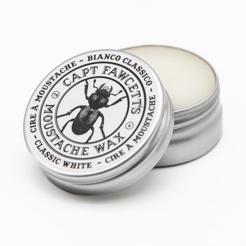 Captain Fawcett Cera para bigote de 15 ml (15 ml (paquete de uno), Bianco Classico)