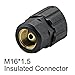 Welding Knight WP17 Air-Cooled Tig Torch With 13FT Cable Plug 16M-2 M16*1.5 Connector (WP17 black handle)