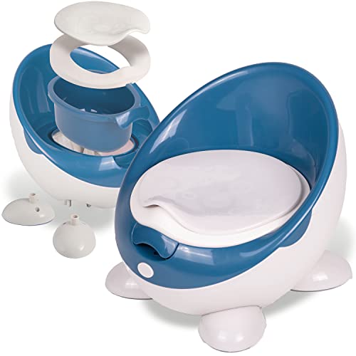 Primabobo Töpfchen für Kinder, Premium, robuste Konstruktion, herausnehmbares Innenteil, bequeme Sitzfläche, Babytopf, Toilettentrainer (blau) Cover