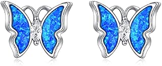 VONALA 925 Sterling Silver Butterfly Earrings Jewellery Gifts for Women Girls