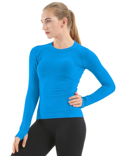 Image of MathCat Seamless Long Sleeve Workout Tops for Women