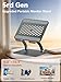 tounee Tablet Holder Stand, Dual Rod Adjustable Aluminum Desktop Stand, Compatible with 4.7-16.5