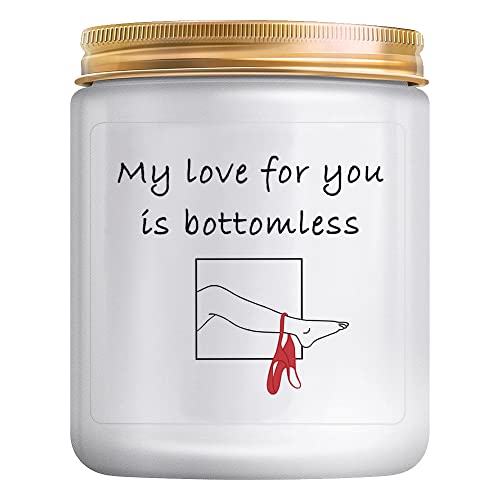 Valentines Day Gifts for Him Candle. Funny Birthday Gift for Man Woman Boyfriend Husband from Girlfriend Wife. Romantic Anniversary Present Gag Christmas Gift for Fiance, Best Friends Naughty