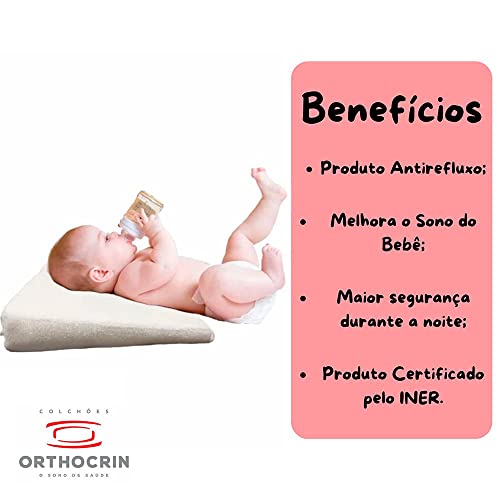 Travesseiro Antirefluxo Infantil Orthocrin Confort Baby