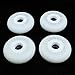 FytStycale Set of 4 LED Flashing Wheels for Inline Skating, White, 80mm
