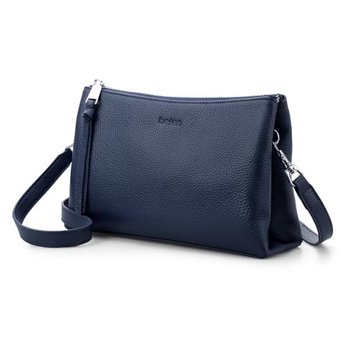 Image of befen Genuine Leather Crossbody Bags for Women, Small RFID Leather Cross Body Purses Shoulder Handbags