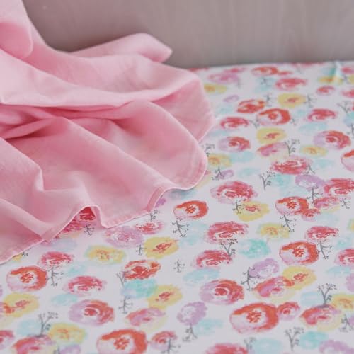 Image of HonestBaby Unisex-Baby Classics Fitted Crib Sheets Set Standard Mattress, 100% Organic Cotton Baby Boys, Girls, Neutral, 1 Pack - Sketchy Square Dark Navy, One Size